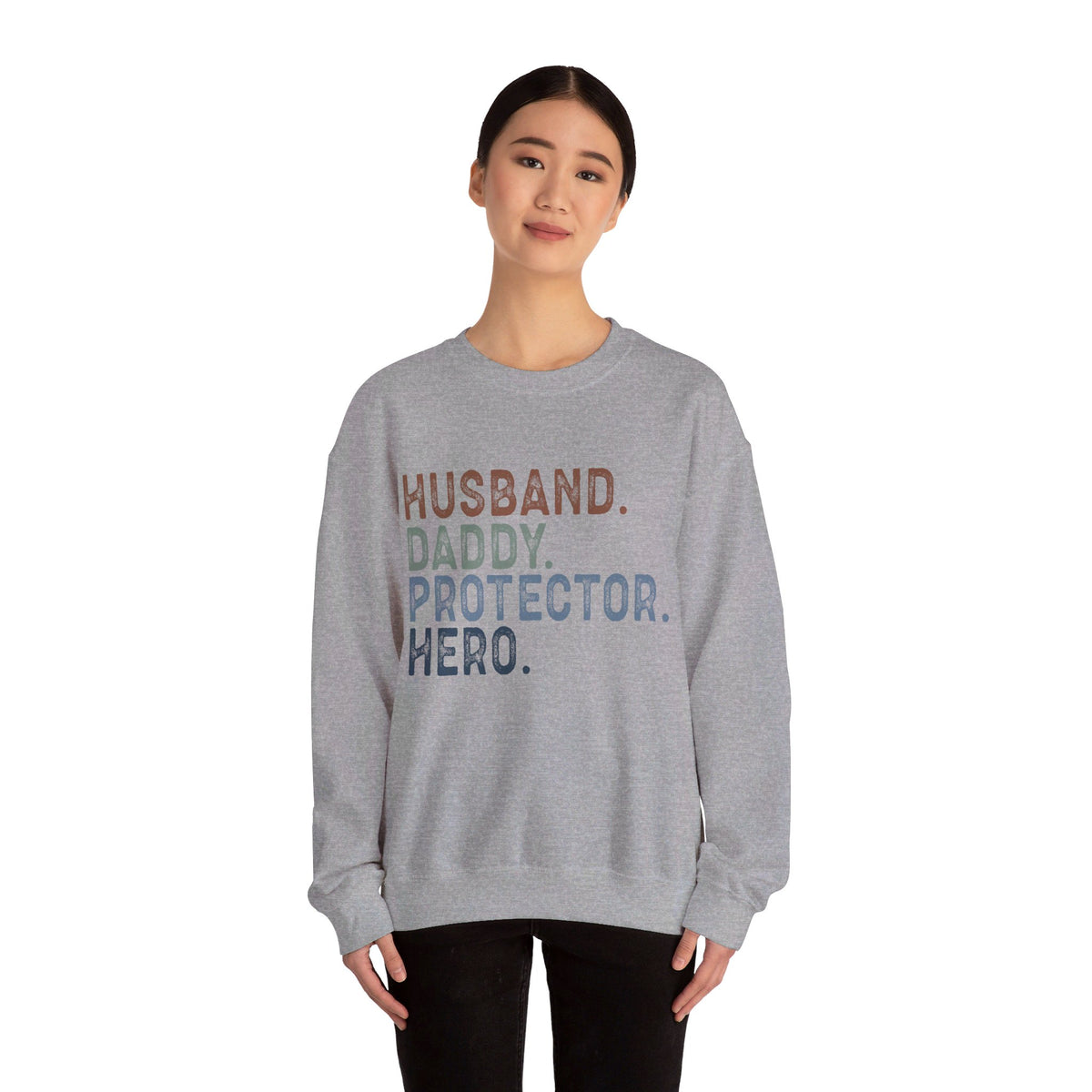 Husband Daddy Protector Unisex Crewneck Sweatshirt