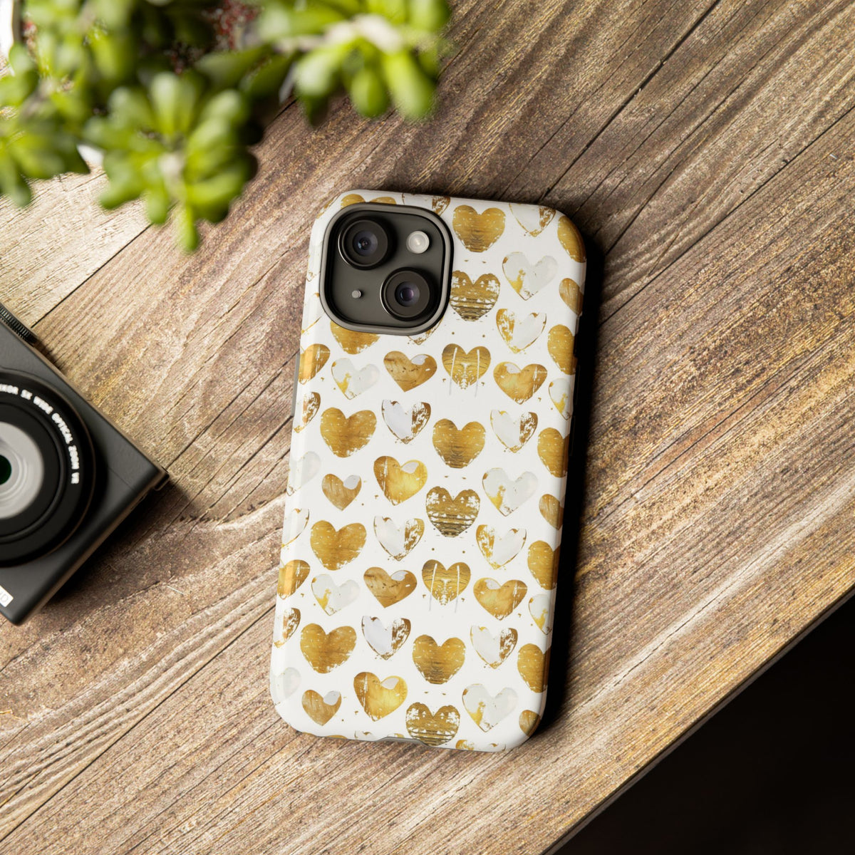 Heart Pattern Phone Case – Stylish & Loving Design for Your Device 369