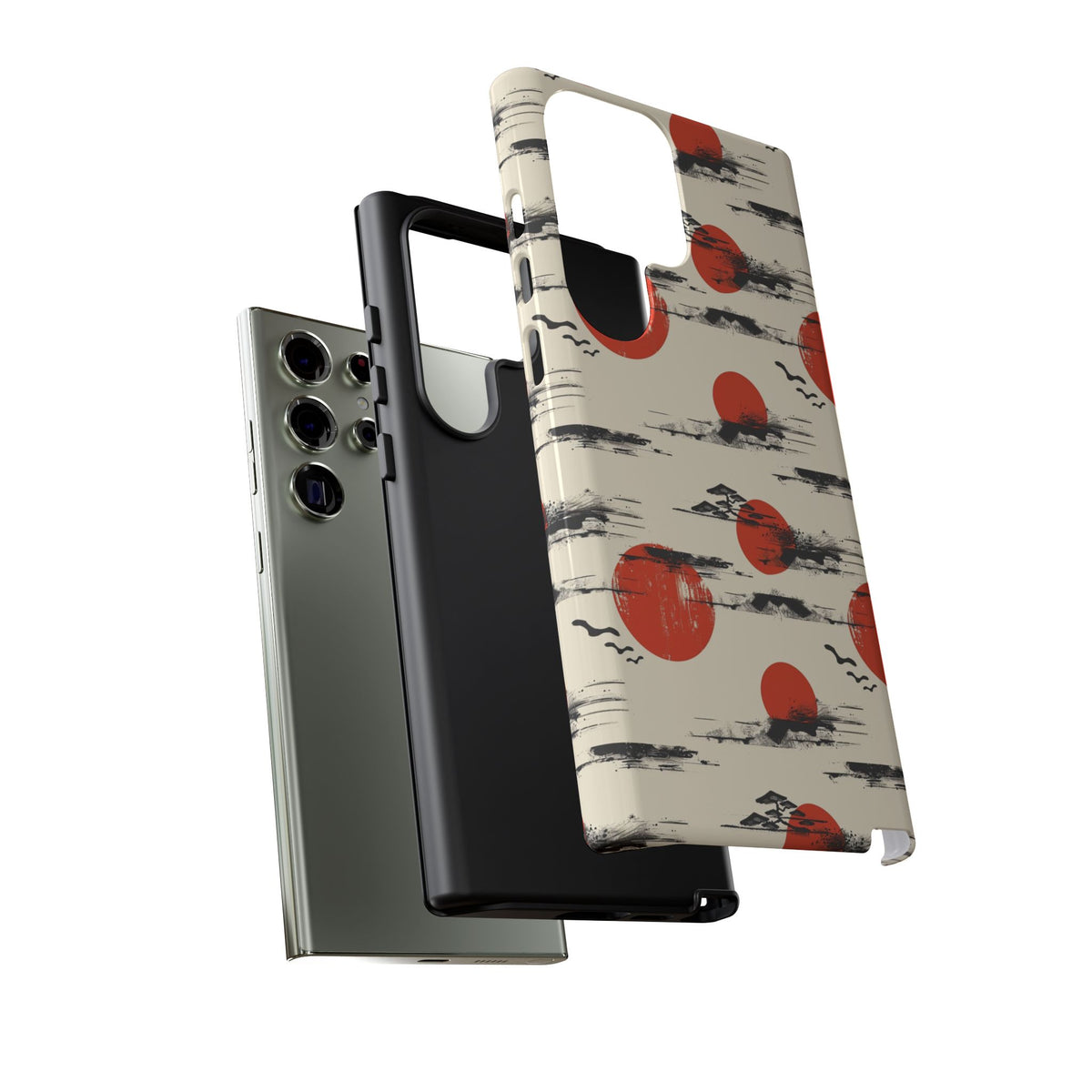 Japanese Pattern Phone Case – Elegant & Timeless Design for Your Phone 077