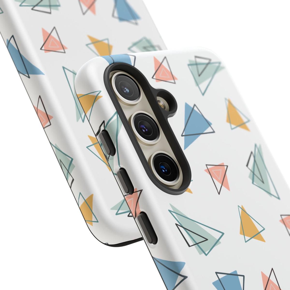 Triangle Pattern Phone Case – Modern & Durable Geometric Design