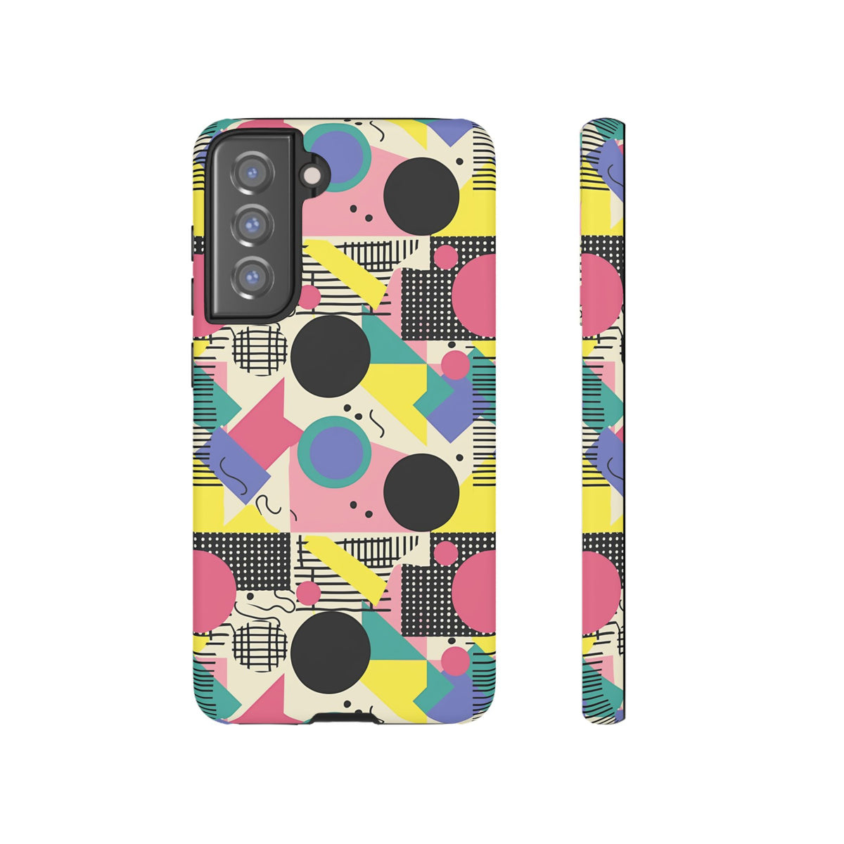 90s Themed Seamless Pattern Phone Case – Embrace Retro Style and Protection 228