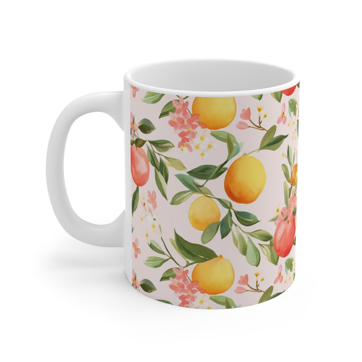 Various Watercolor Design All Over Coffee Mug – Unique Artistic Ceramic Coffee Cup 162