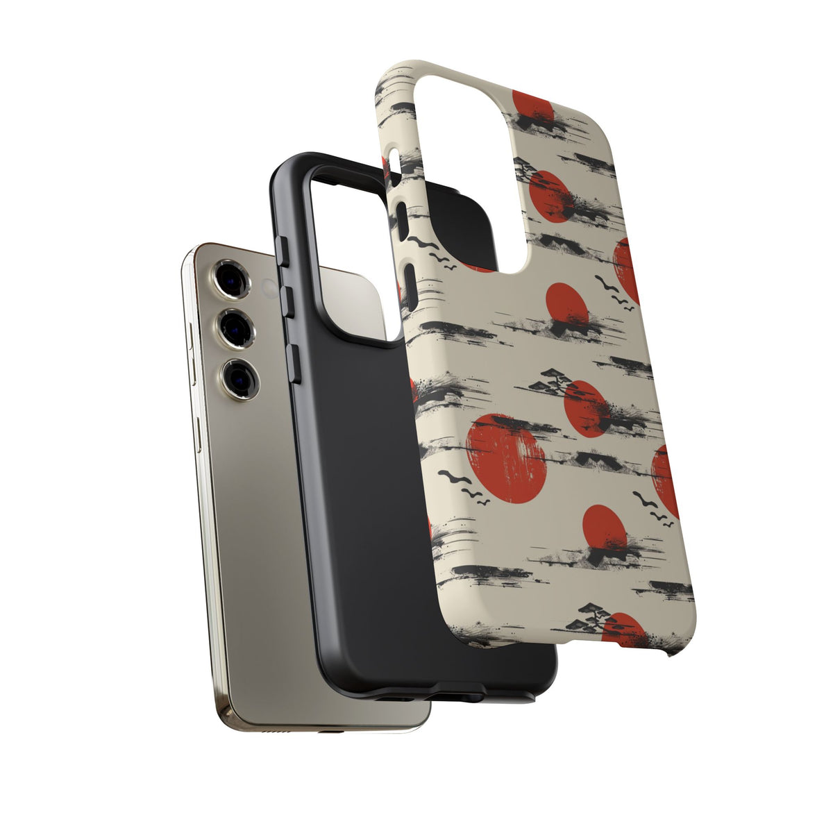 Japanese Pattern Phone Case – Elegant & Timeless Design for Your Phone 077