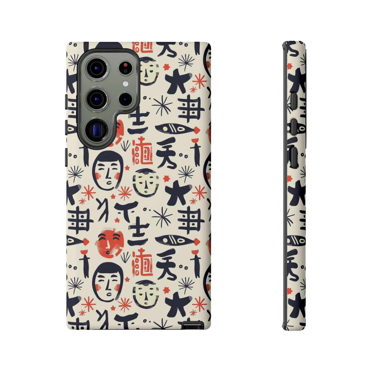 Japanese Pattern Phone Case – Elegant & Timeless Design for Your Phone 092