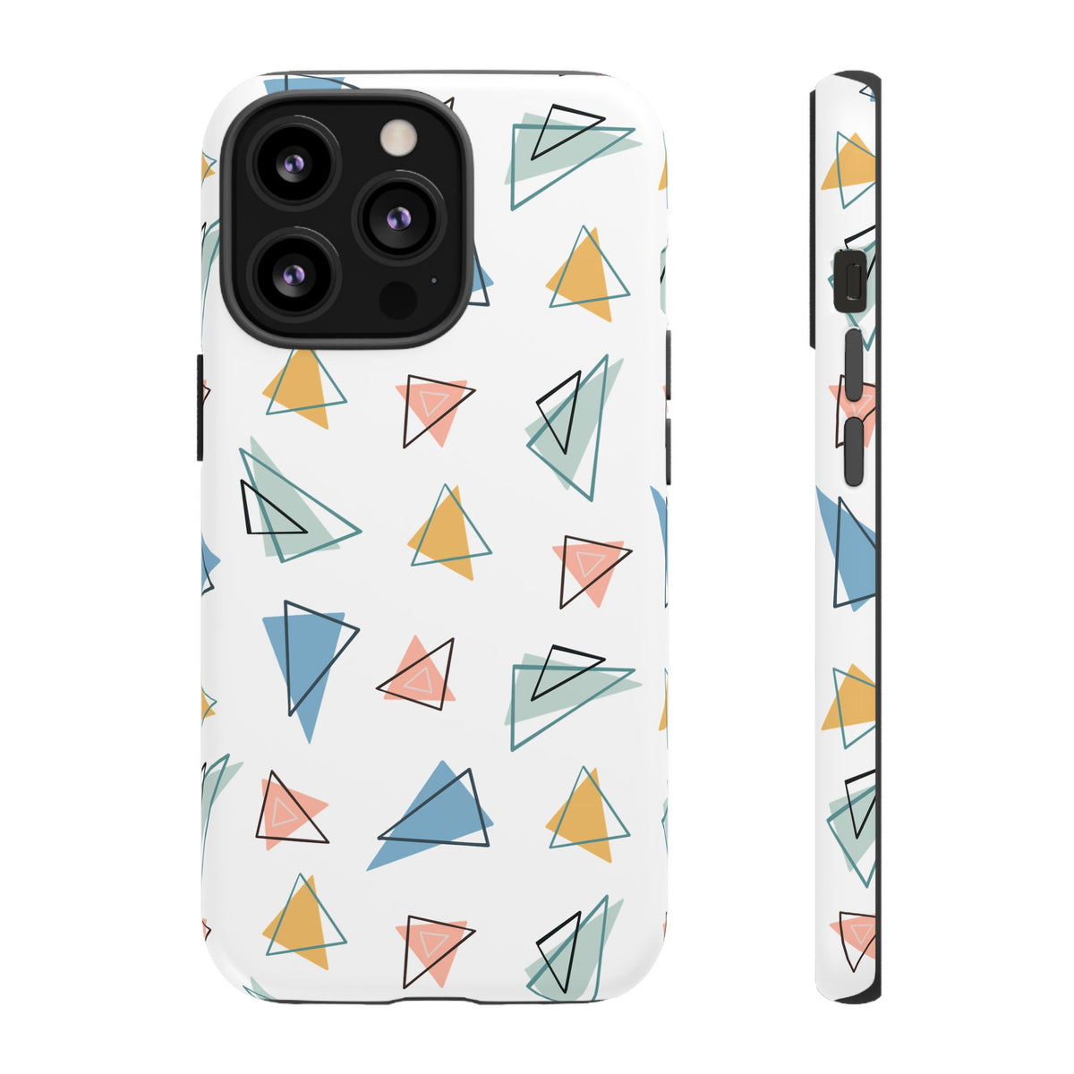 Triangle Pattern Phone Case – Modern & Durable Geometric Design