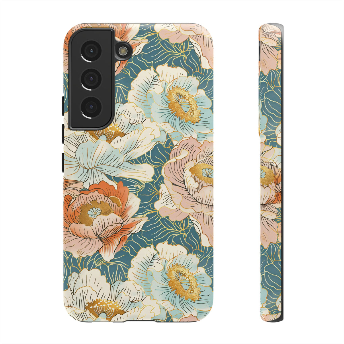 Japanese Blossom Asian Floral Design Phone Case – Elegant Floral Phone Cover 3