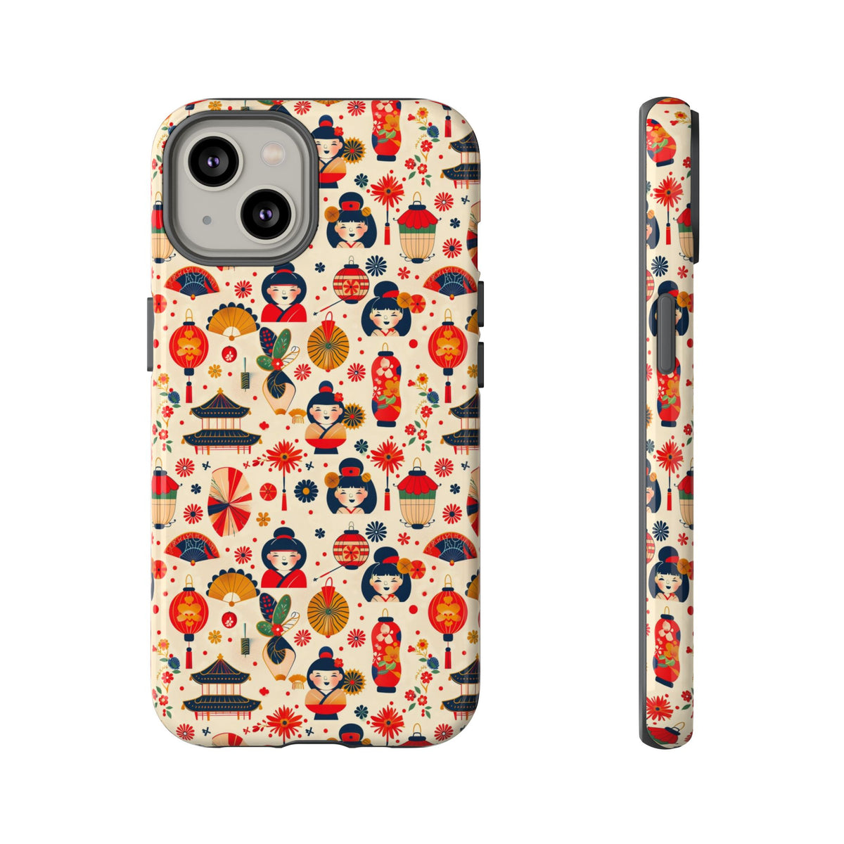 Japanese Pattern Phone Case – Elegant & Timeless Design for Your Phone 090