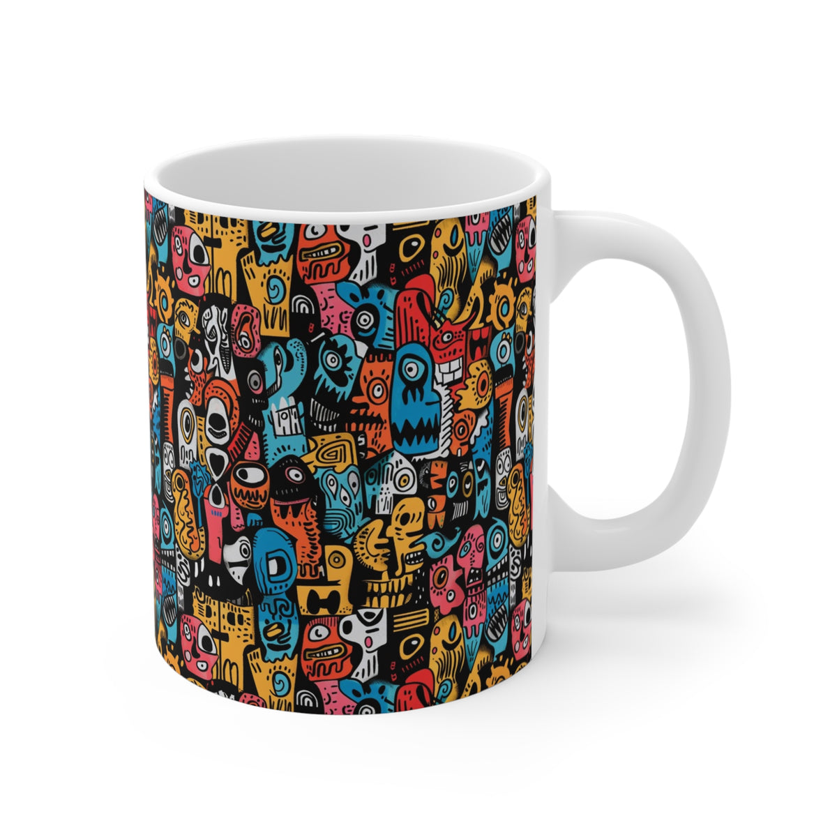 Artistic Doodle Coffee Mug - Sip with Imagination 313