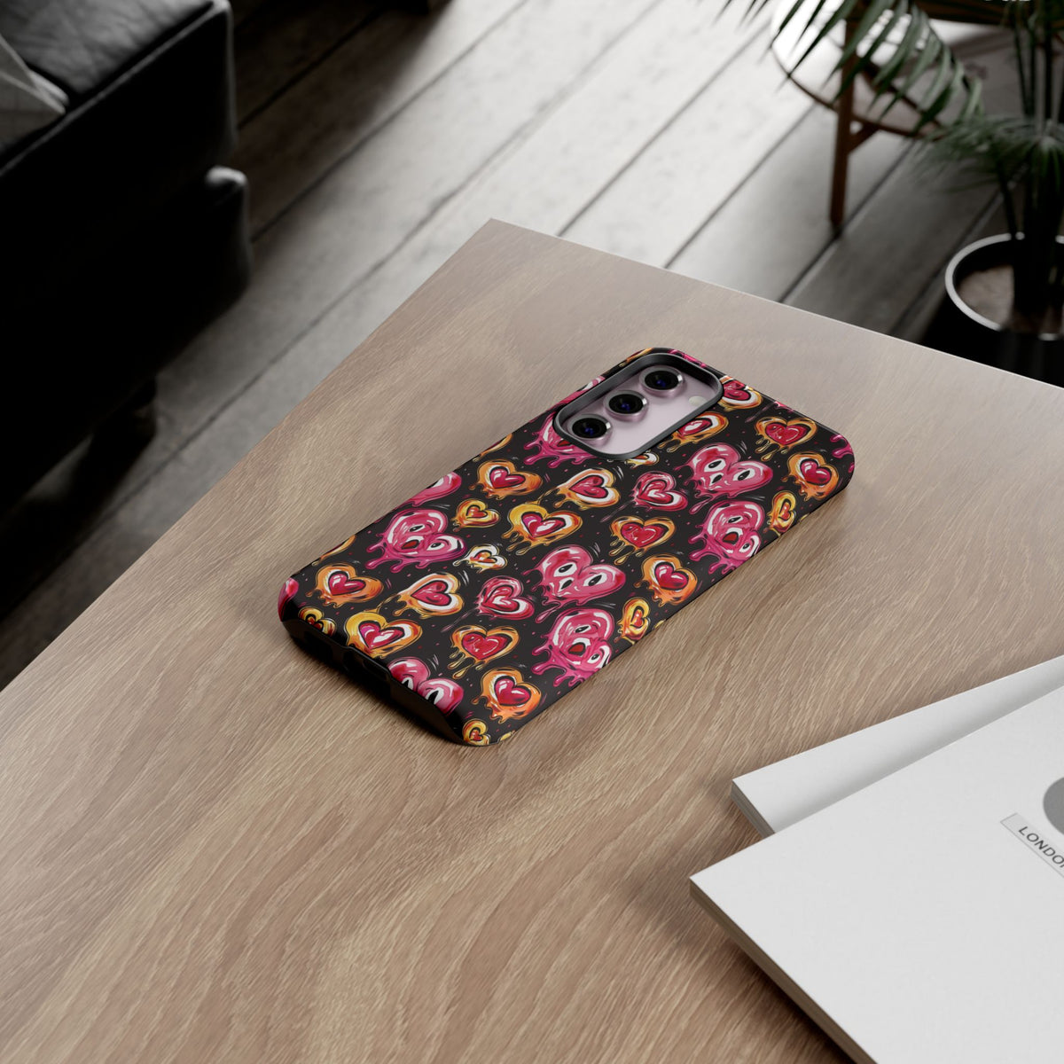 Heart Pattern Phone Case – Stylish & Loving Design for Your Device 361