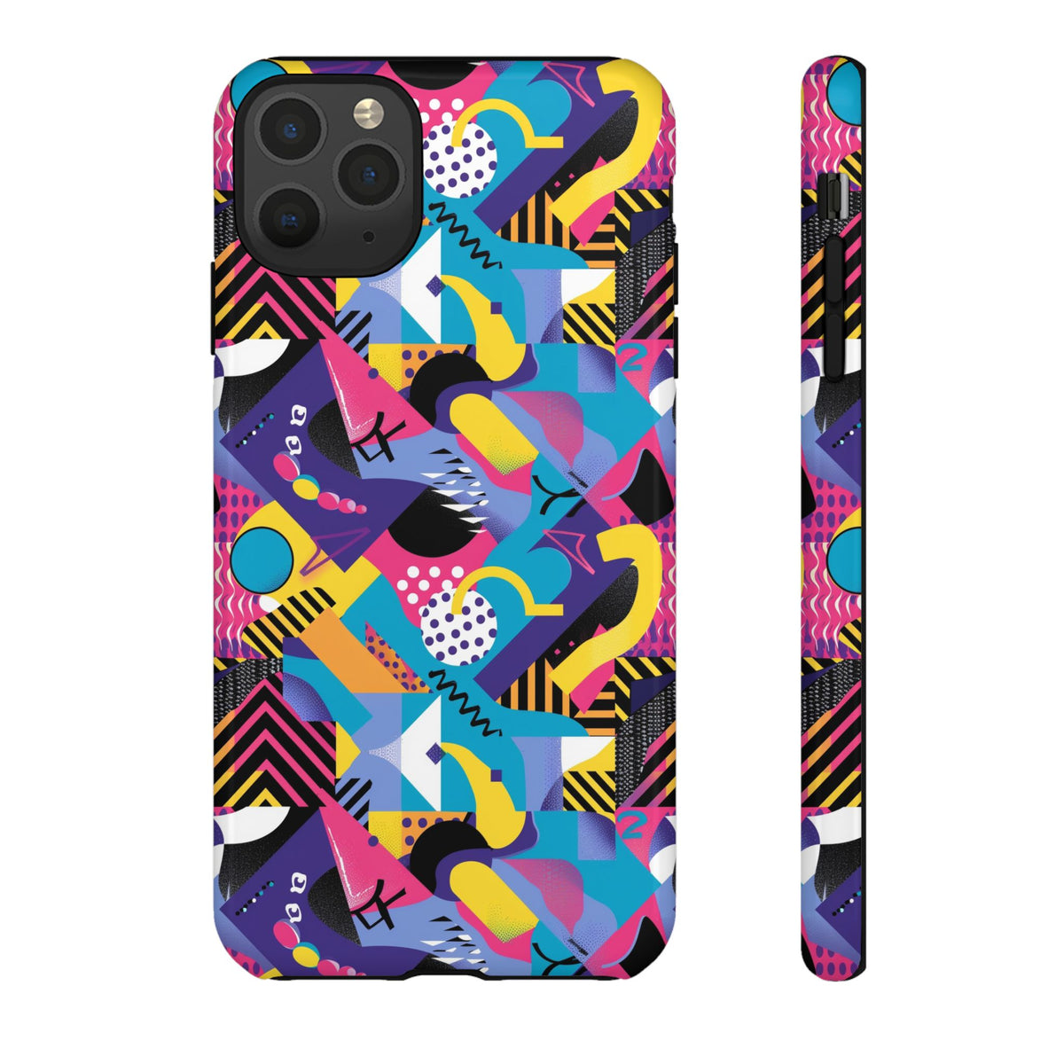 90s Themed Seamless Pattern Phone Case – Embrace Retro Style and Protection 303