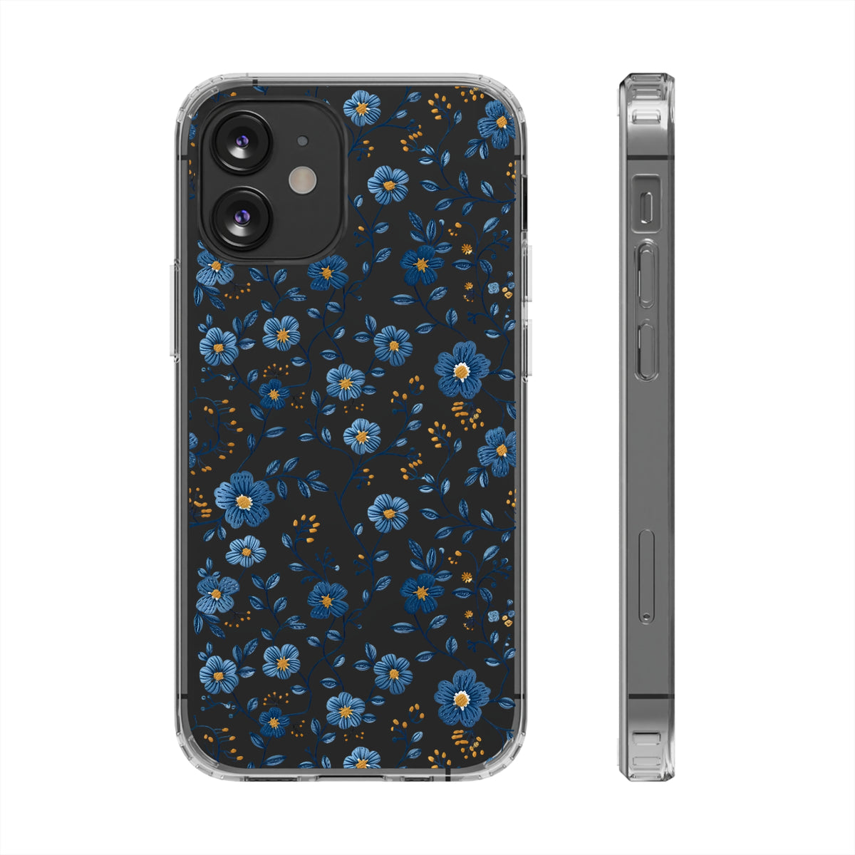 Wild Flowers Garden Stitch Phone Case – Nature-Inspired Floral Design 3