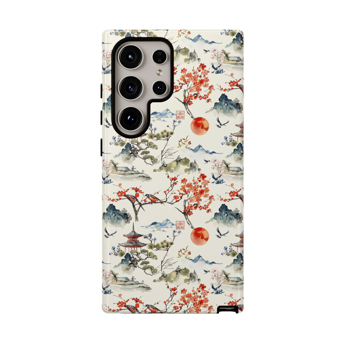 Japanese Pattern Phone Case – Elegant & Timeless Design for Your Phone 120