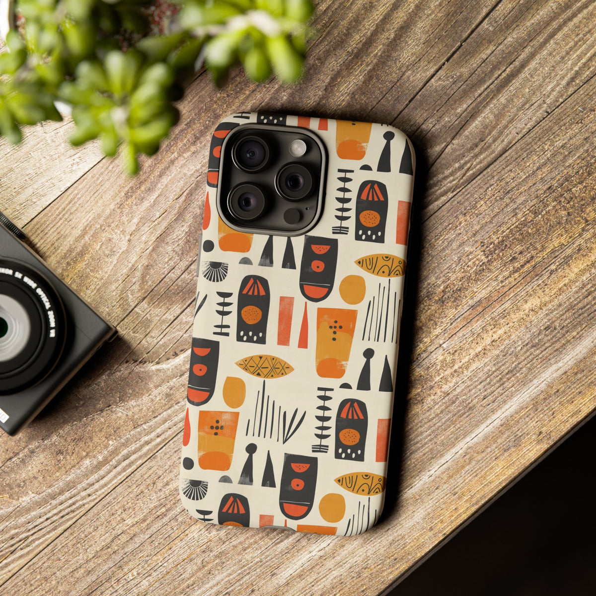 Stylish African Pattern Phone Case – Unique and Vibrant Protection 208