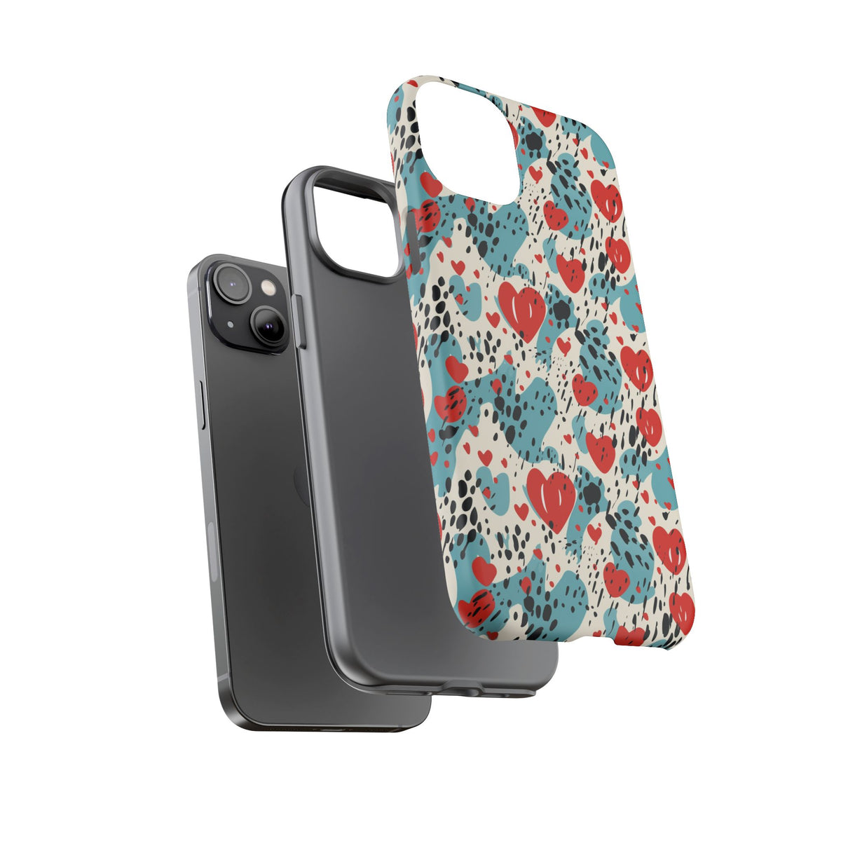 Heart Pattern Phone Case – Stylish & Loving Design for Your Device 822