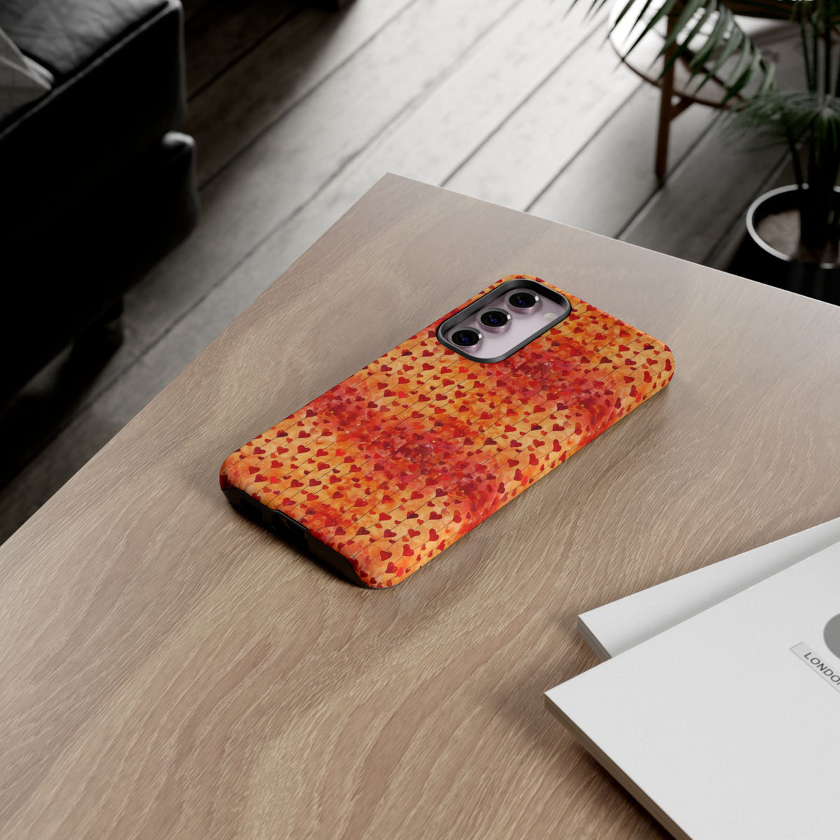 Heart Pattern Phone Case – Stylish & Loving Design for Your Device 827