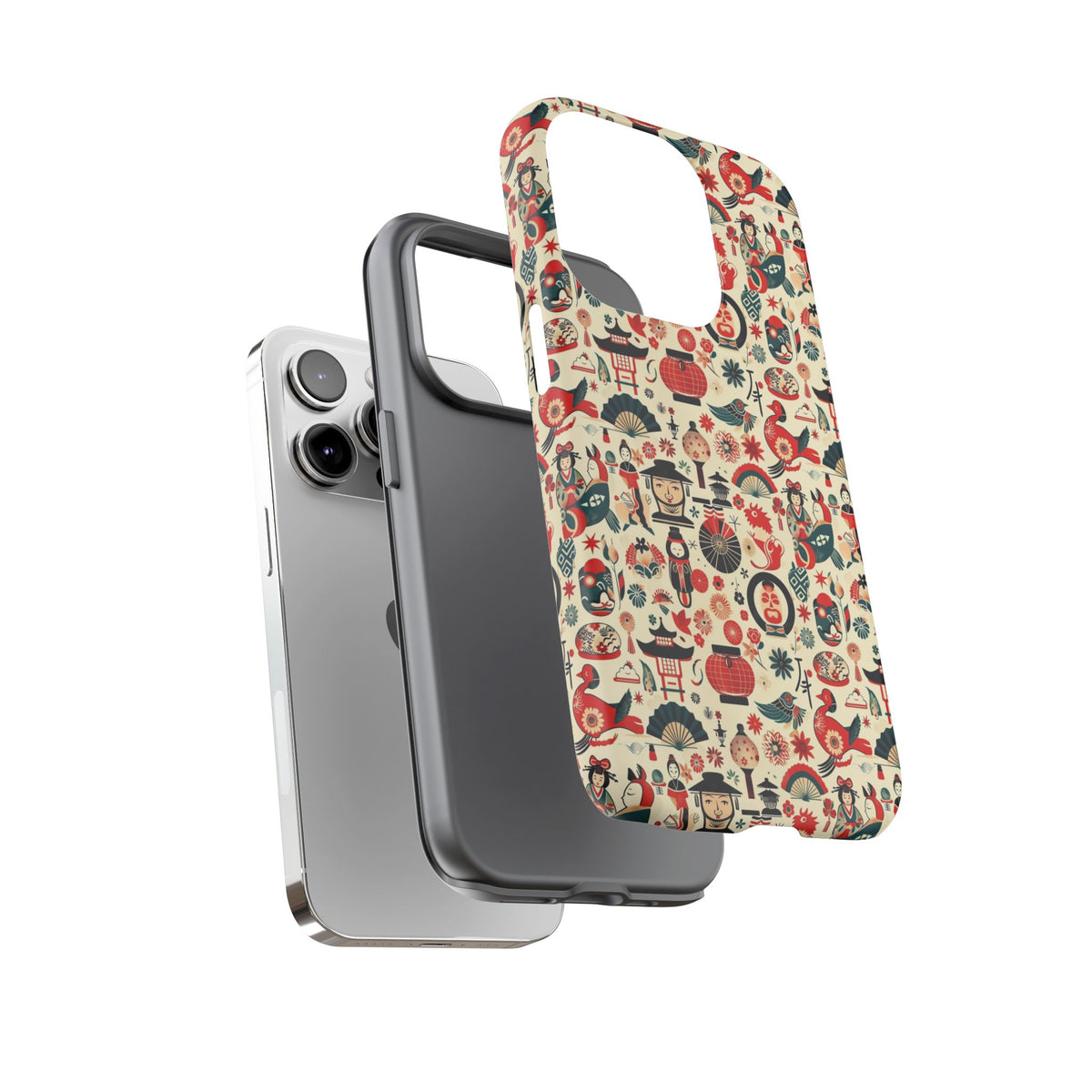 Japanese Pattern Phone Case – Elegant & Timeless Design for Your Phone 471