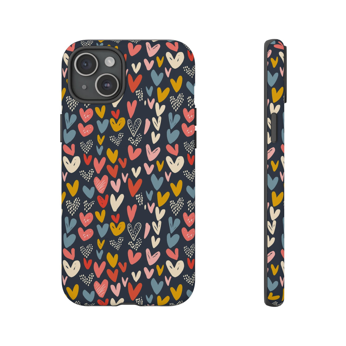 Heart Pattern Phone Case – Stylish & Loving Design for Your Device 816