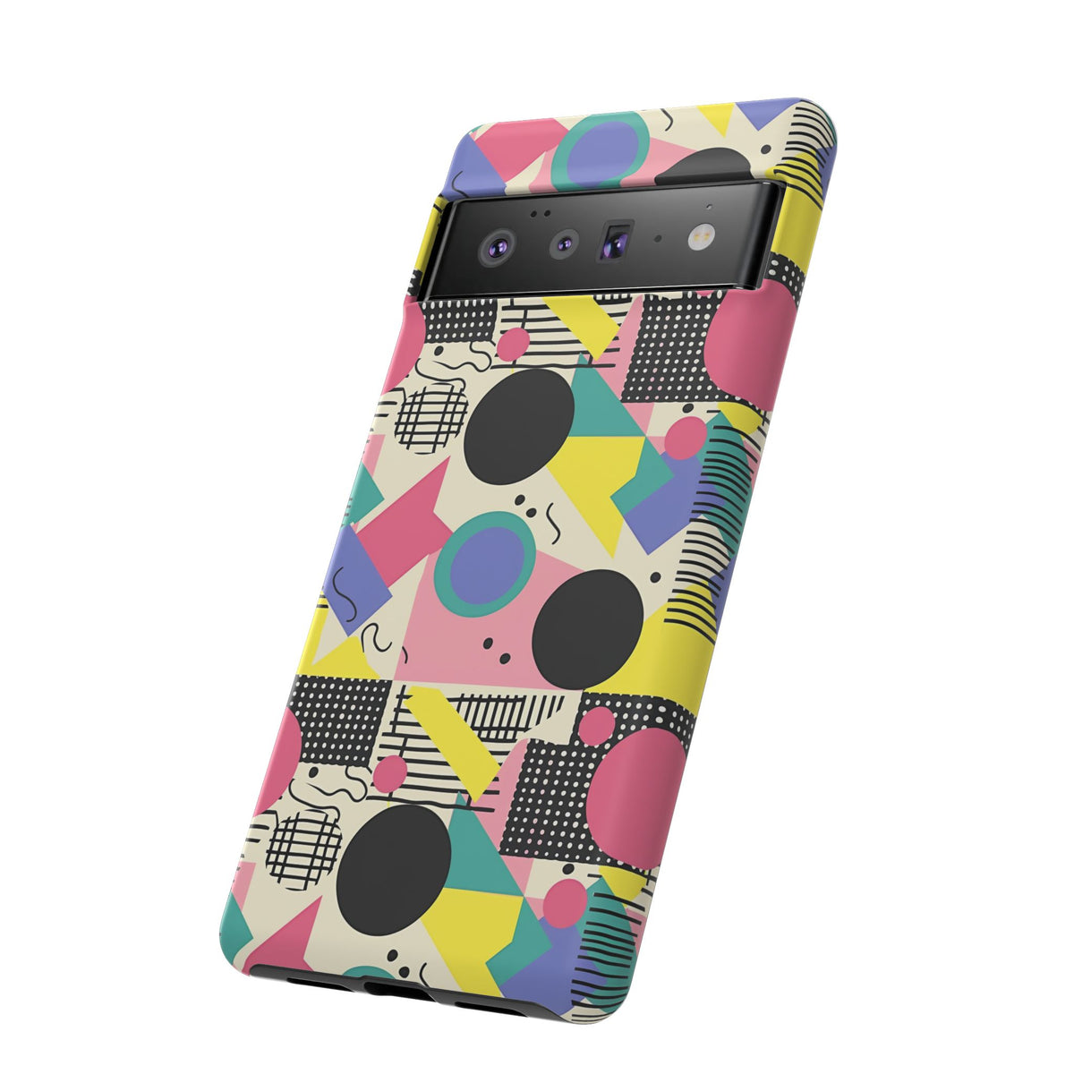 90s Themed Seamless Pattern Phone Case – Embrace Retro Style and Protection 228