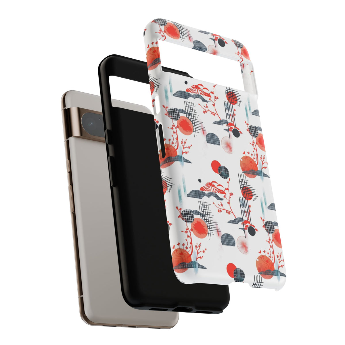 Japanese Pattern Phone Case – Elegant & Timeless Design for Your Phone 082