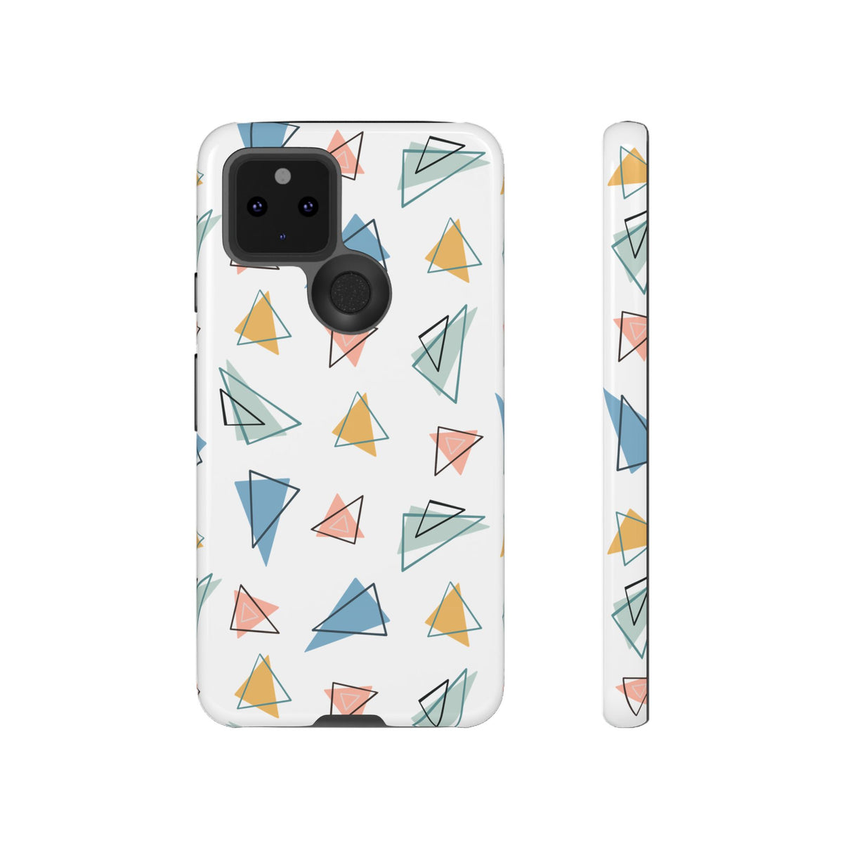 Triangle Pattern Phone Case – Modern & Durable Geometric Design