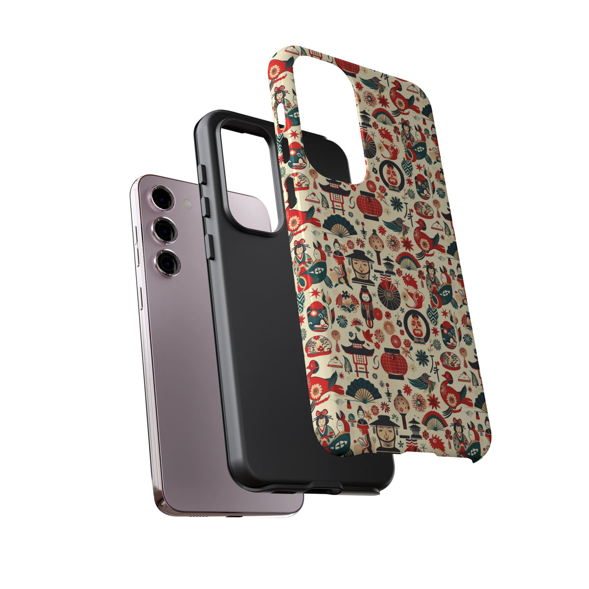 Japanese Pattern Phone Case – Elegant & Timeless Design for Your Phone 471