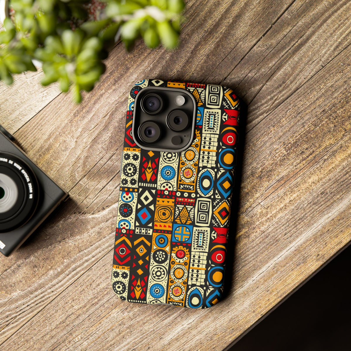 Stylish African Pattern Phone Case – Unique and Vibrant Protection 206