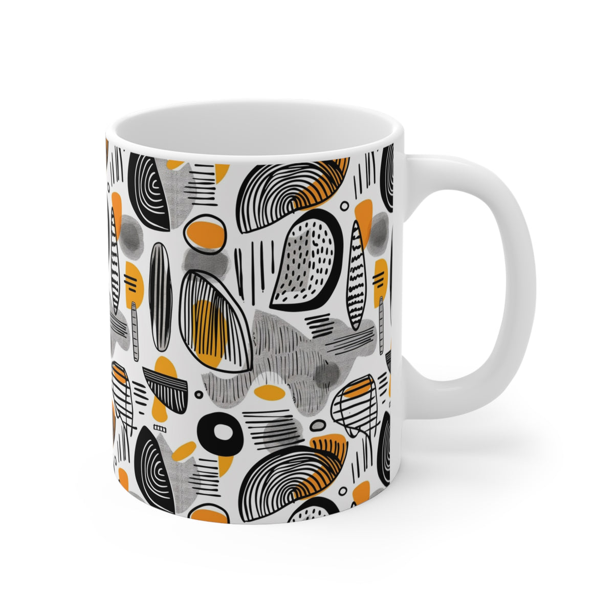 Artistic Doodle Coffee Mug - Sip with Imagination 177