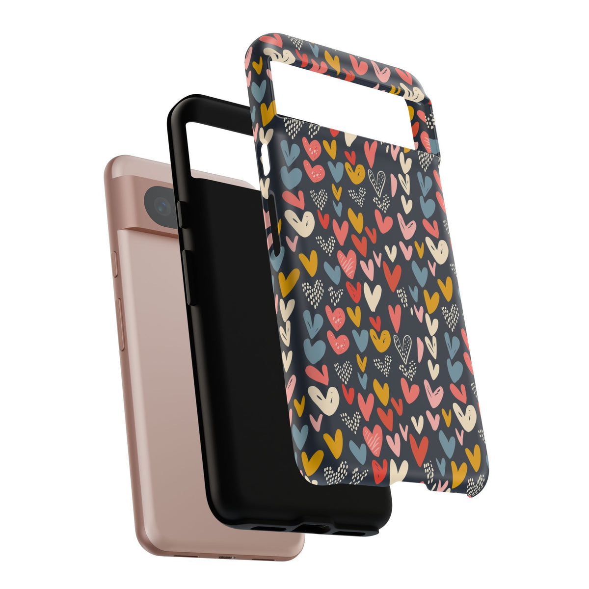 Heart Pattern Phone Case – Stylish & Loving Design for Your Device 816