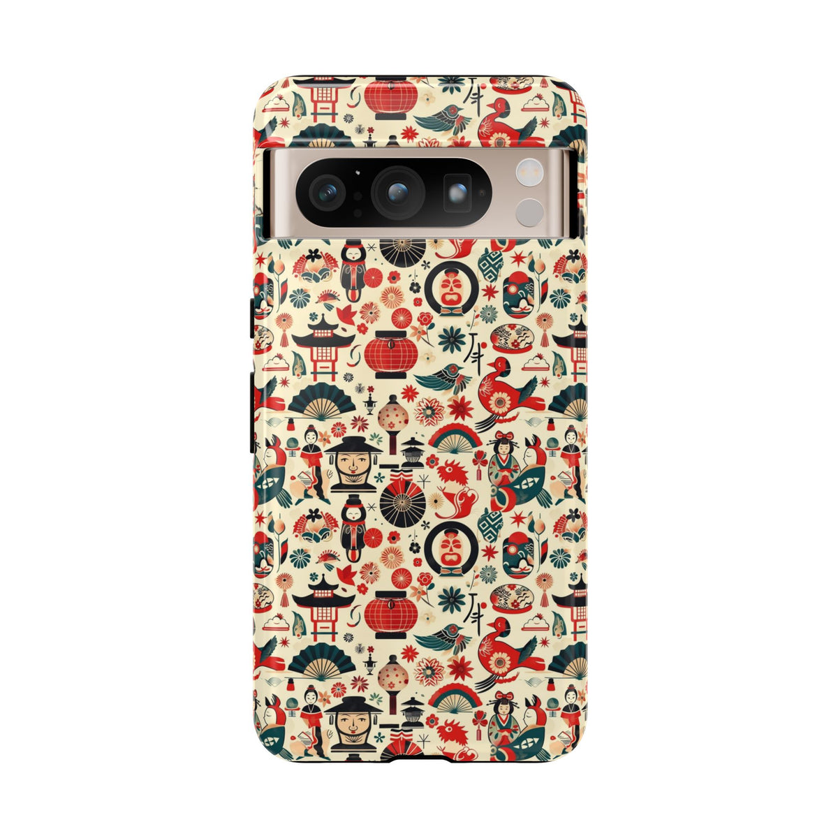 Japanese Pattern Phone Case – Elegant & Timeless Design for Your Phone 471