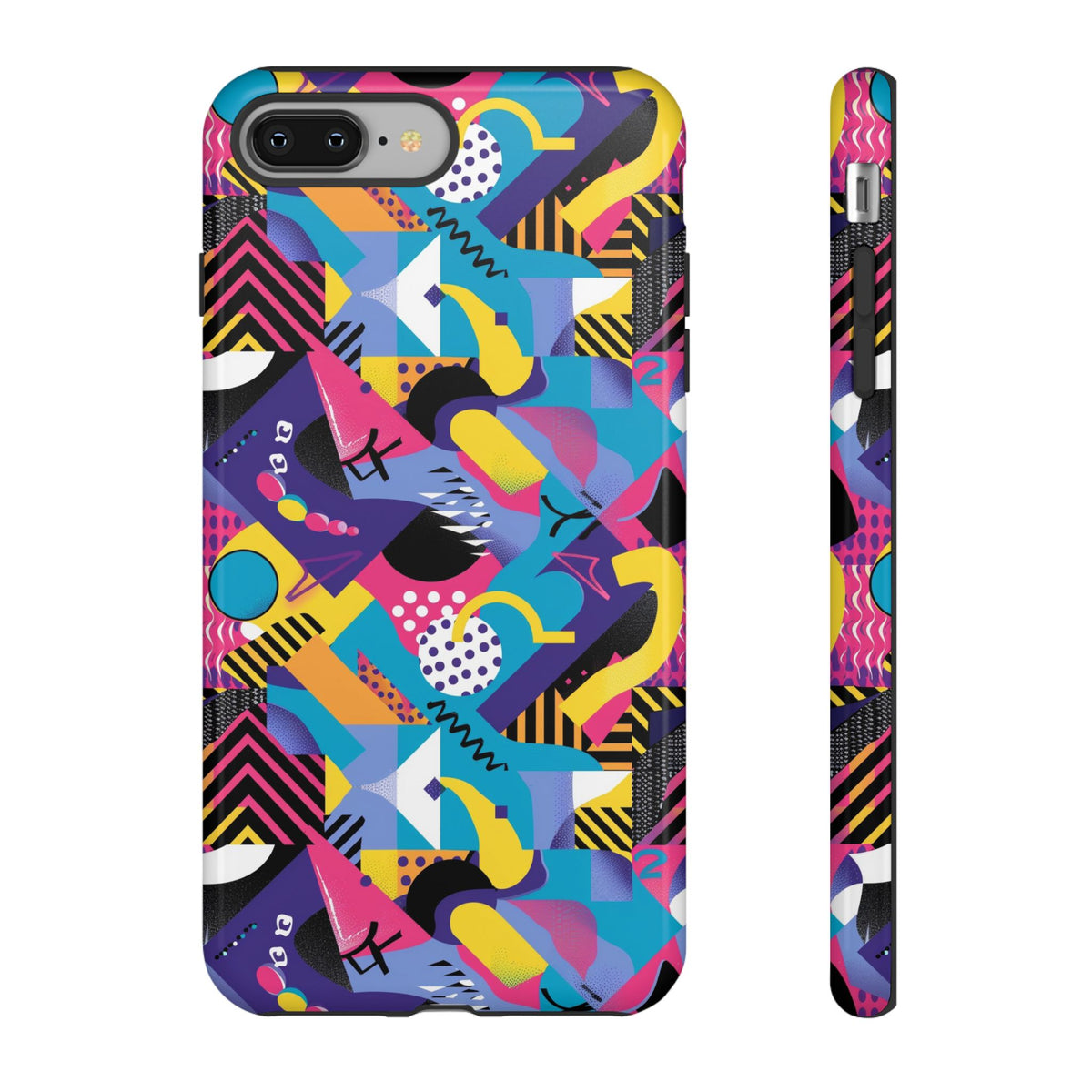 90s Themed Seamless Pattern Phone Case – Embrace Retro Style and Protection 303