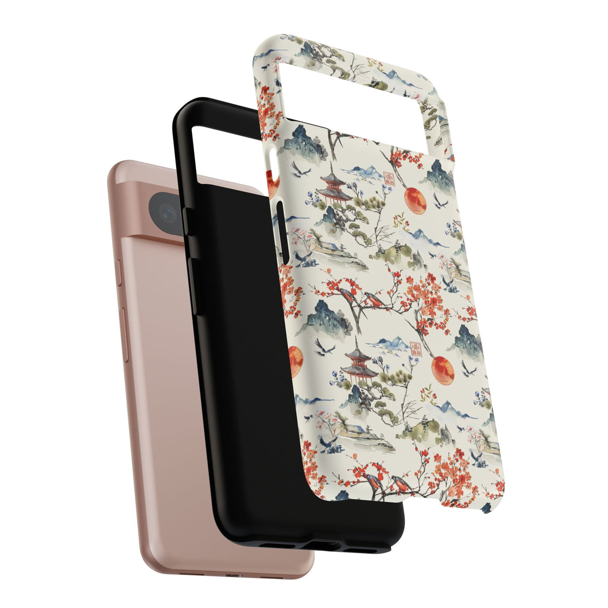 Japanese Pattern Phone Case – Elegant & Timeless Design for Your Phone 120