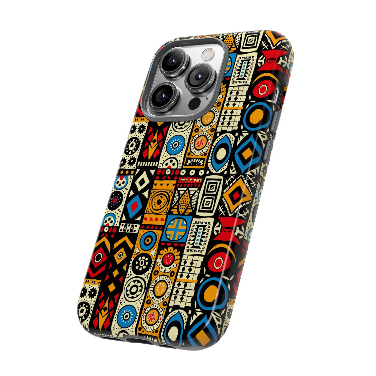 Stylish African Pattern Phone Case – Unique and Vibrant Protection 206