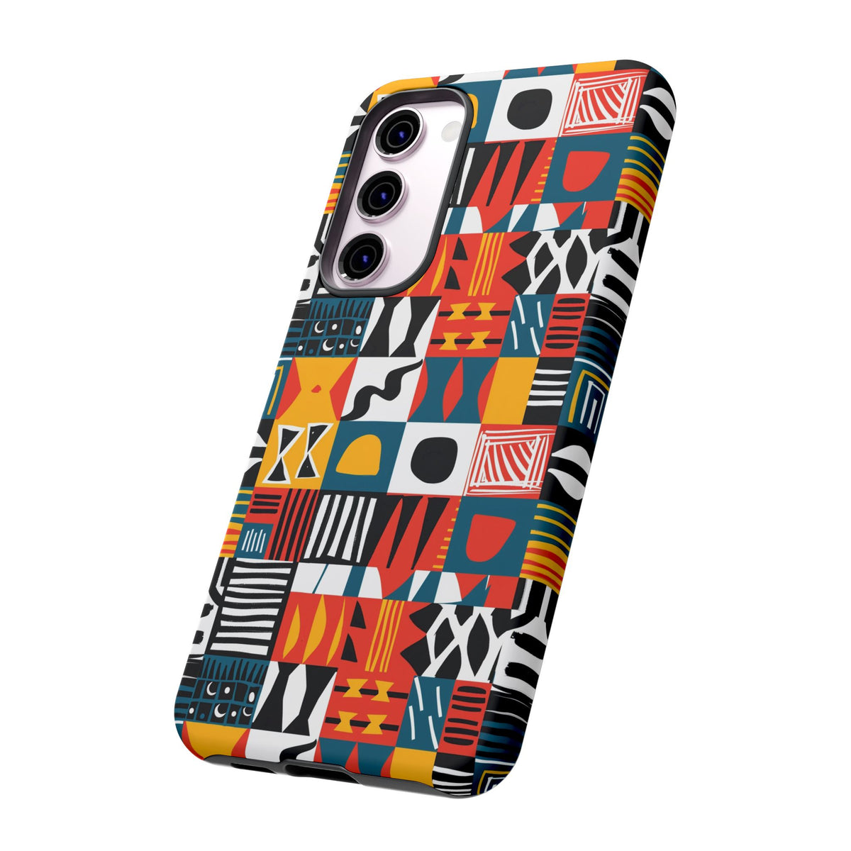 Stylish African Pattern Phone Case – Unique and Vibrant Protection 076