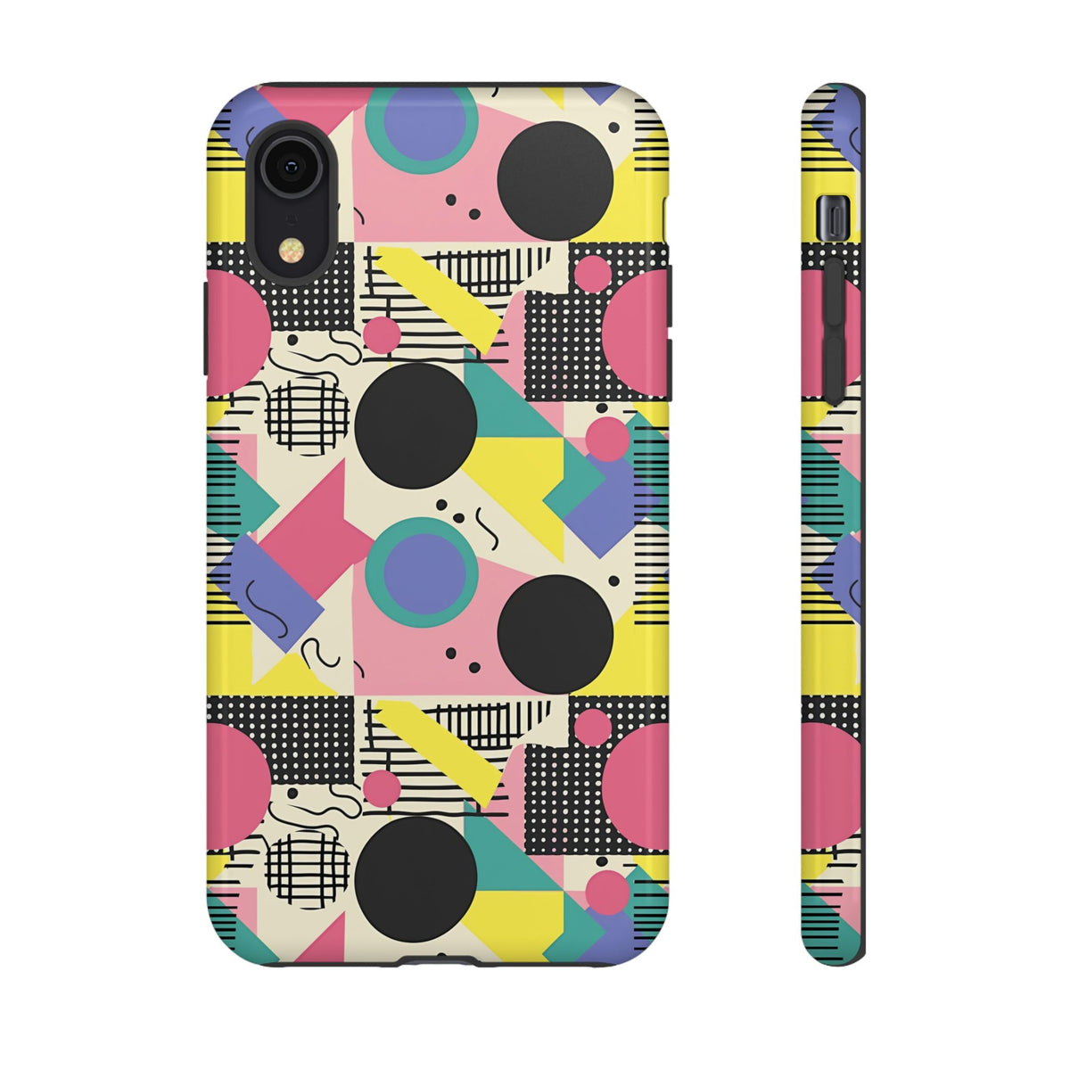 90s Themed Seamless Pattern Phone Case – Embrace Retro Style and Protection 228