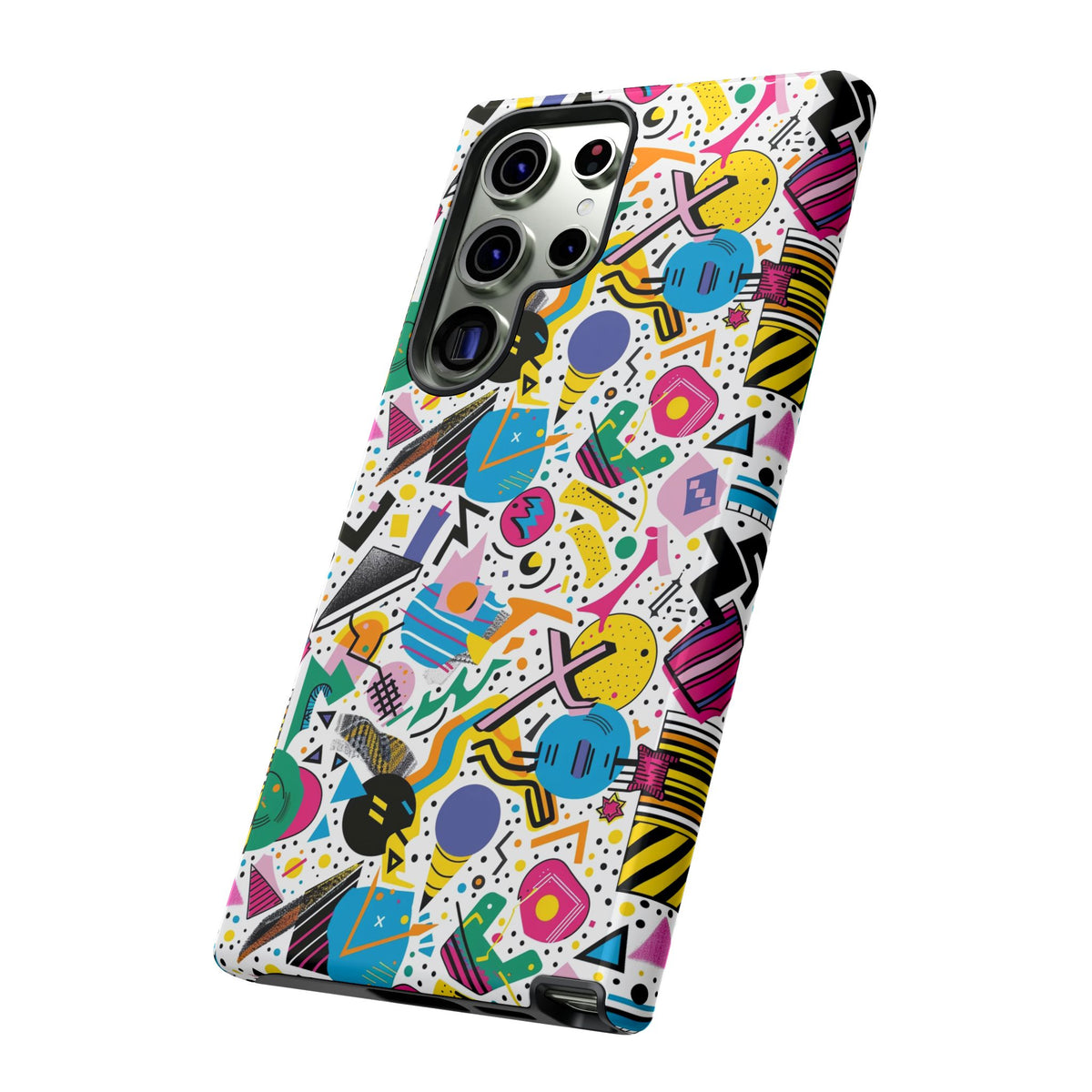 90s Themed Seamless Pattern Phone Case – Embrace Retro Style and Protection 225