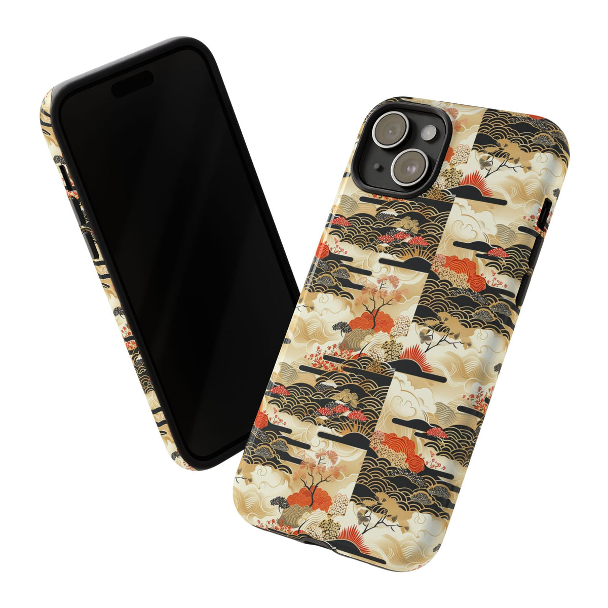 Japanese Pattern Phone Case – Elegant & Timeless Design for Your Phone 123