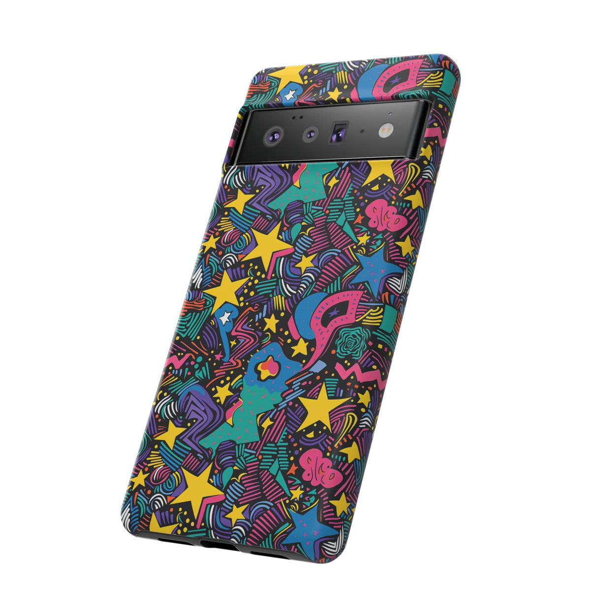 90s Themed Seamless Pattern Phone Case – Embrace Retro Style and Protection 227