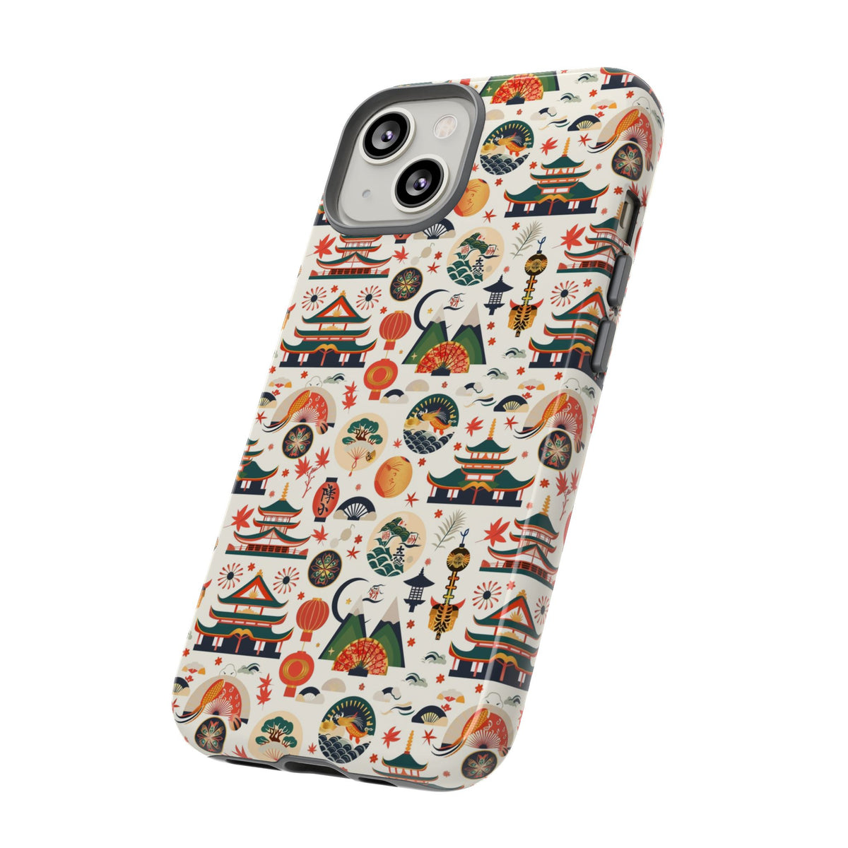 Japanese Pattern Phone Case – Elegant & Timeless Design for Your Phone 068