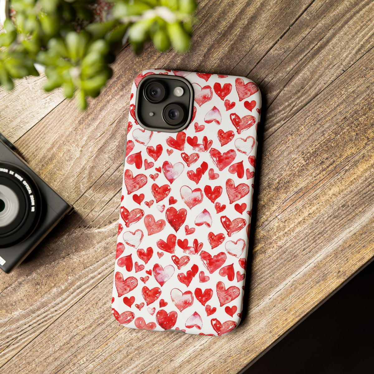 Heart Pattern Phone Case – Stylish & Loving Design for Your Device 813