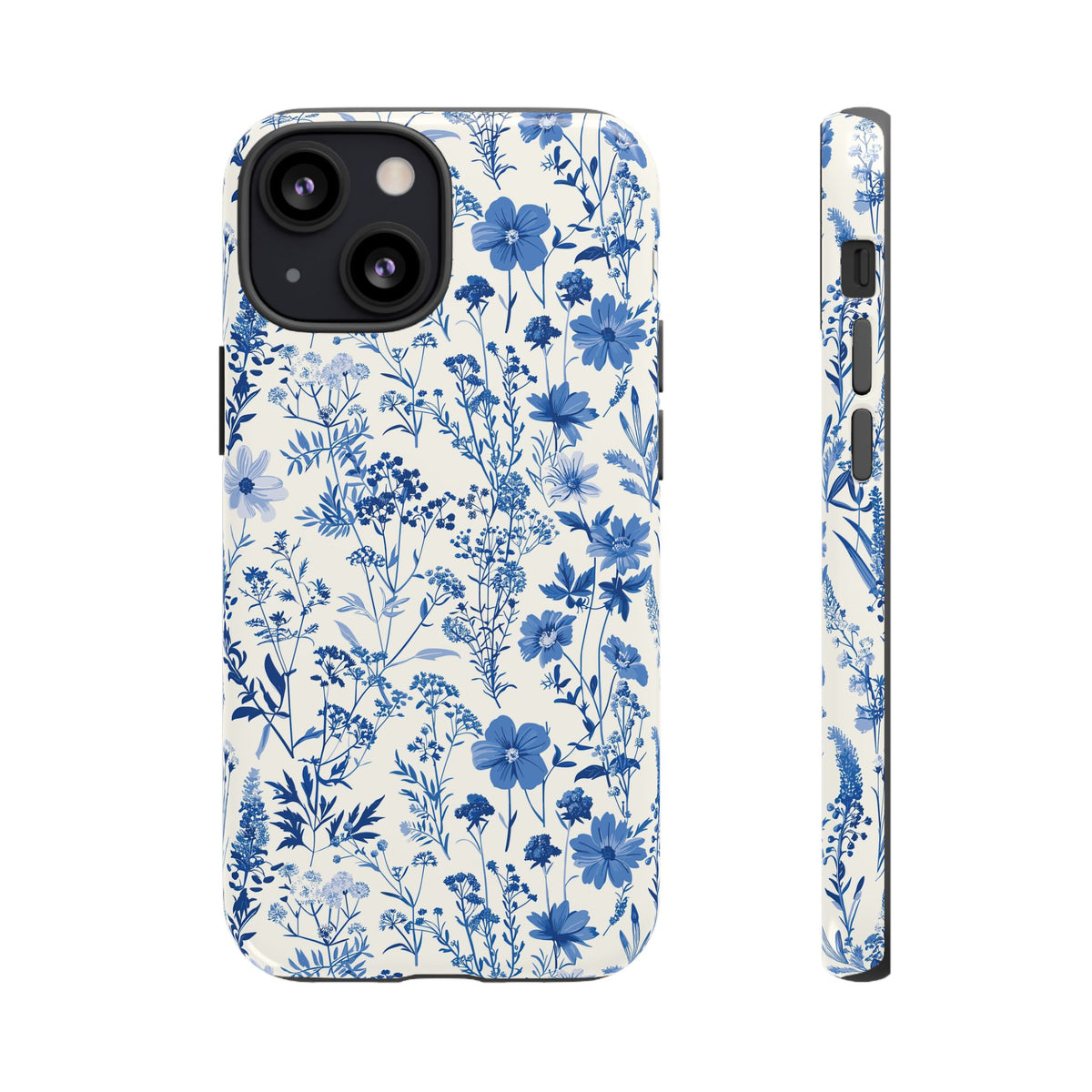 Blue French Toile Phone Case – Timeless Elegance and Classic Style