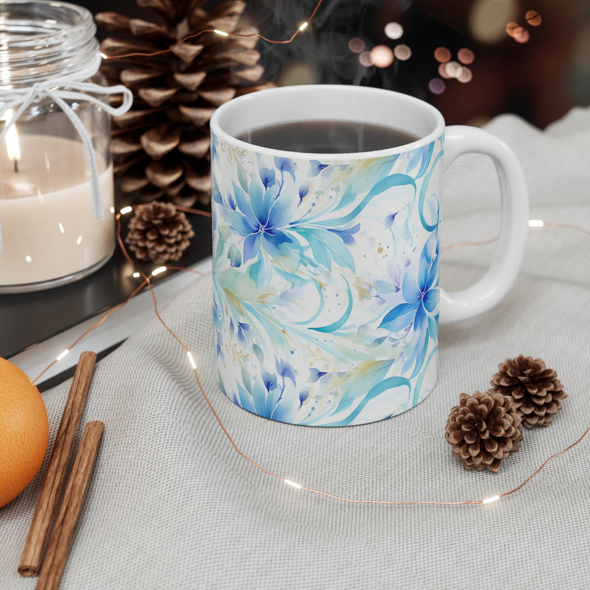 Various Watercolor Design All Over Coffee Mug – Unique Artistic Ceramic Coffee Cup 168