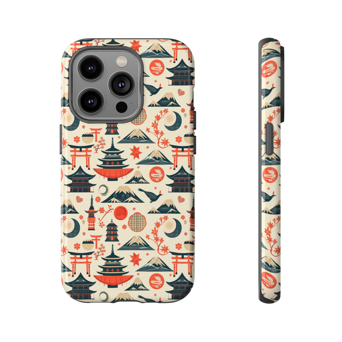 Japanese Pattern Phone Case – Elegant & Timeless Design for Your Phone 140