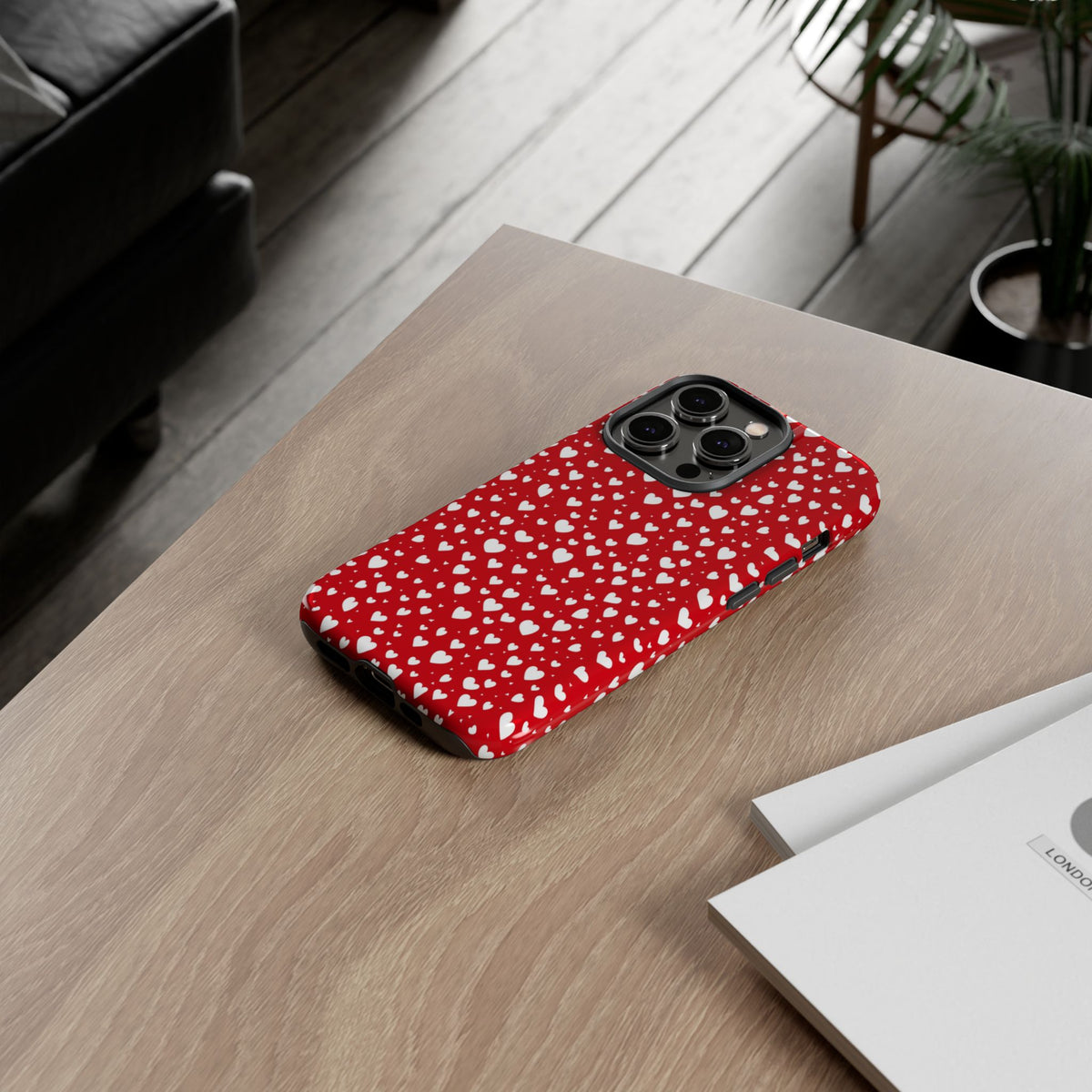 Heart Pattern Phone Case – Stylish & Loving Design for Your Device 819