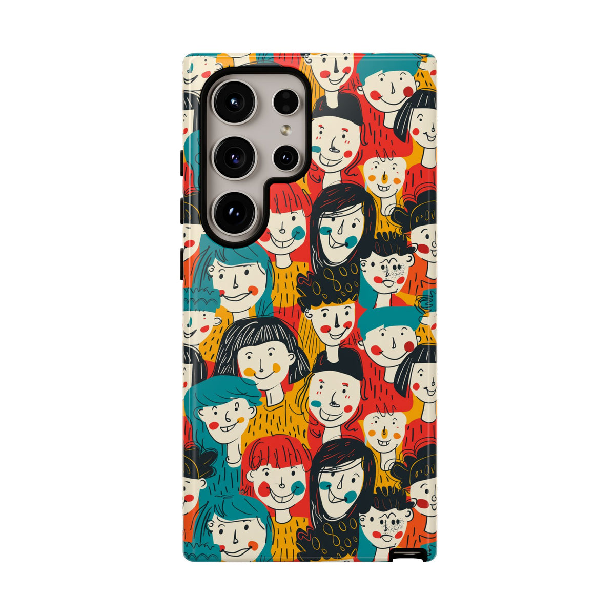 Happy Faces Phone Case – Joyful and Cheerful Design for a Bright Look 3