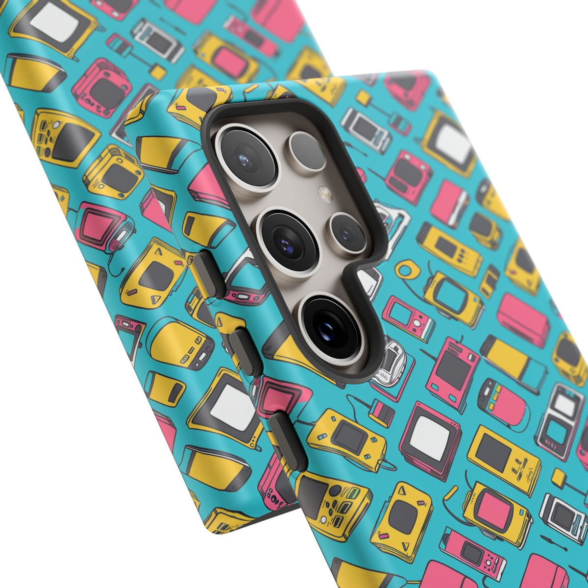 90s Themed Seamless Pattern Phone Case – Embrace Retro Style and Protection 237