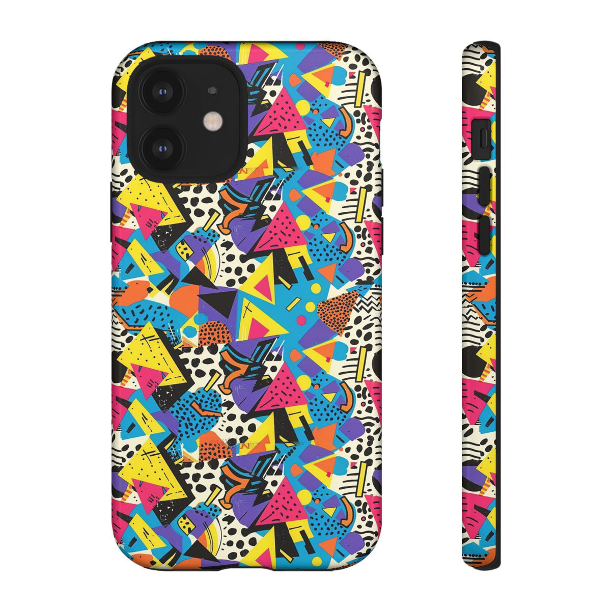 90s Themed Seamless Pattern Phone Case – Embrace Retro Style and Protection 231