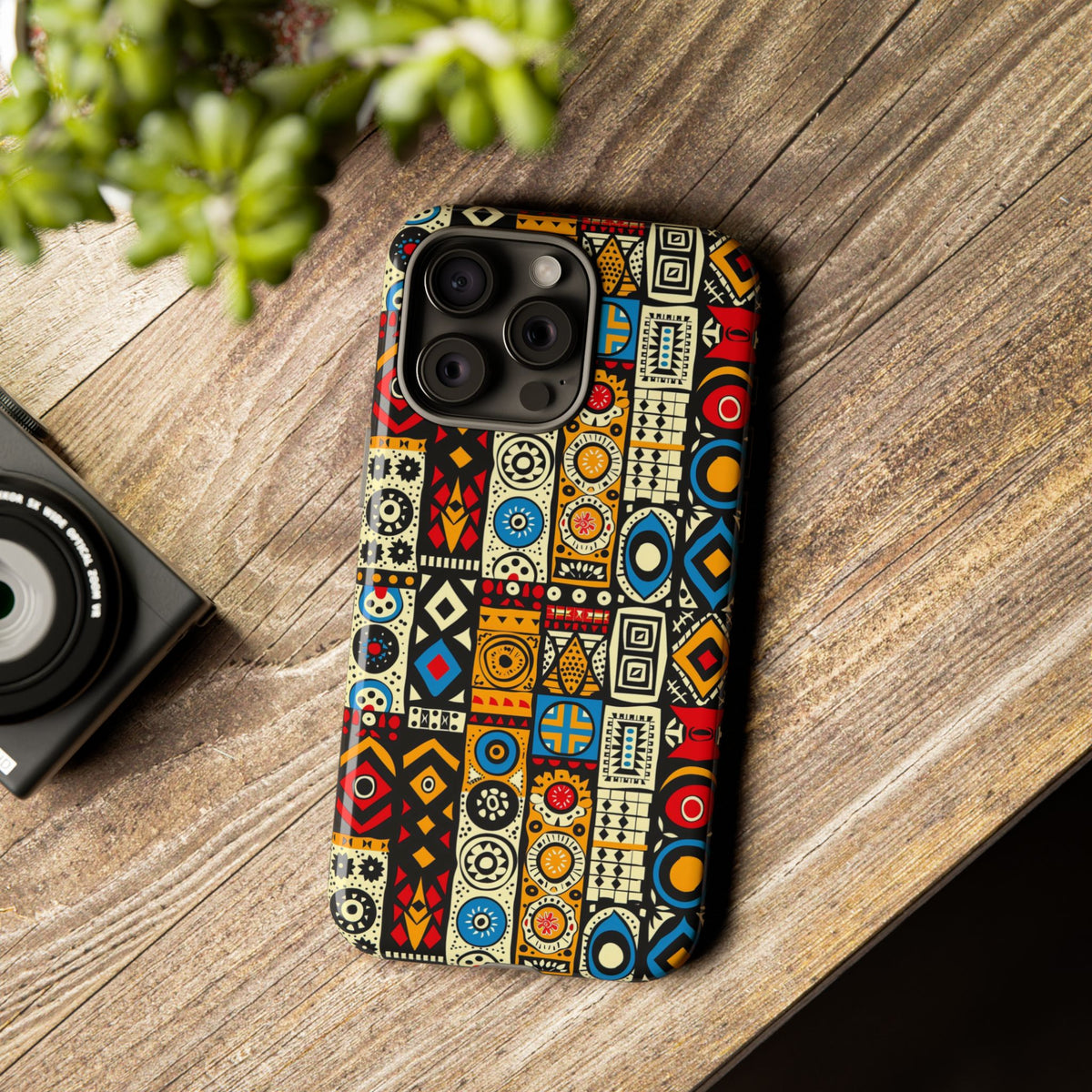 Stylish African Pattern Phone Case – Unique and Vibrant Protection 206