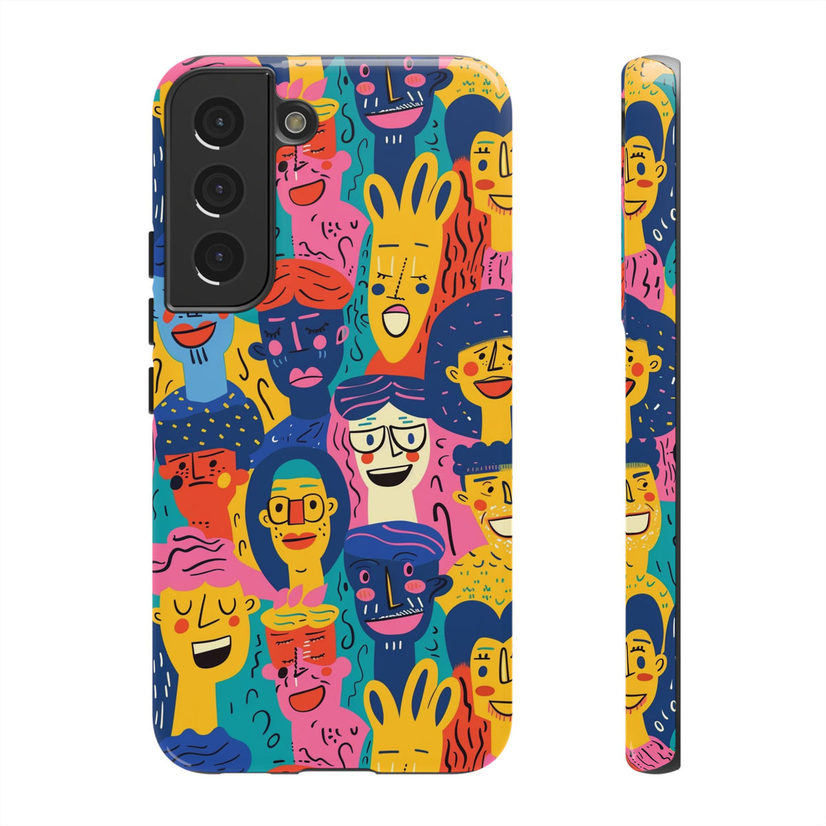 Happy Faces Phone Case – Joyful and Cheerful Design for a Bright Look 6