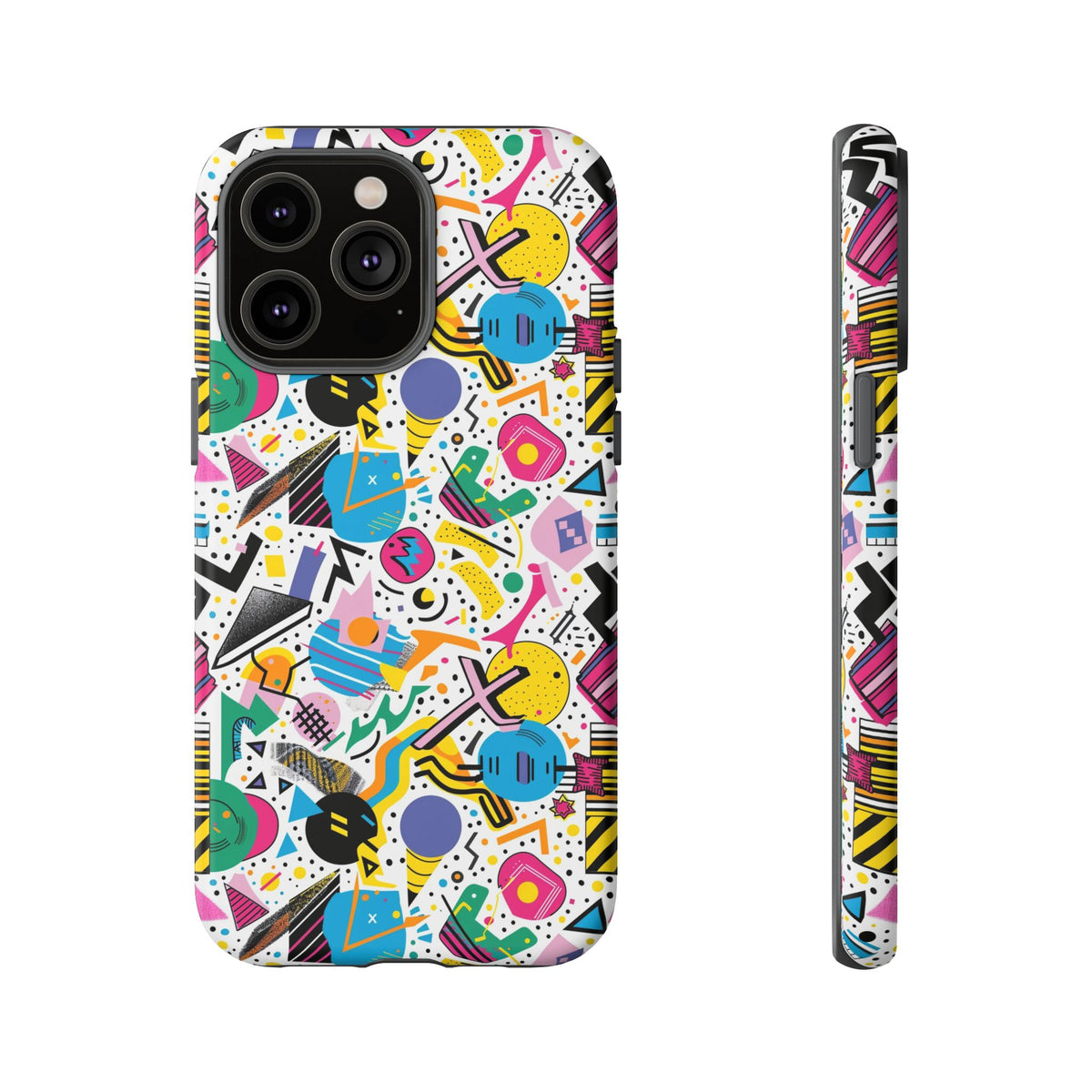 90s Themed Seamless Pattern Phone Case – Embrace Retro Style and Protection 225