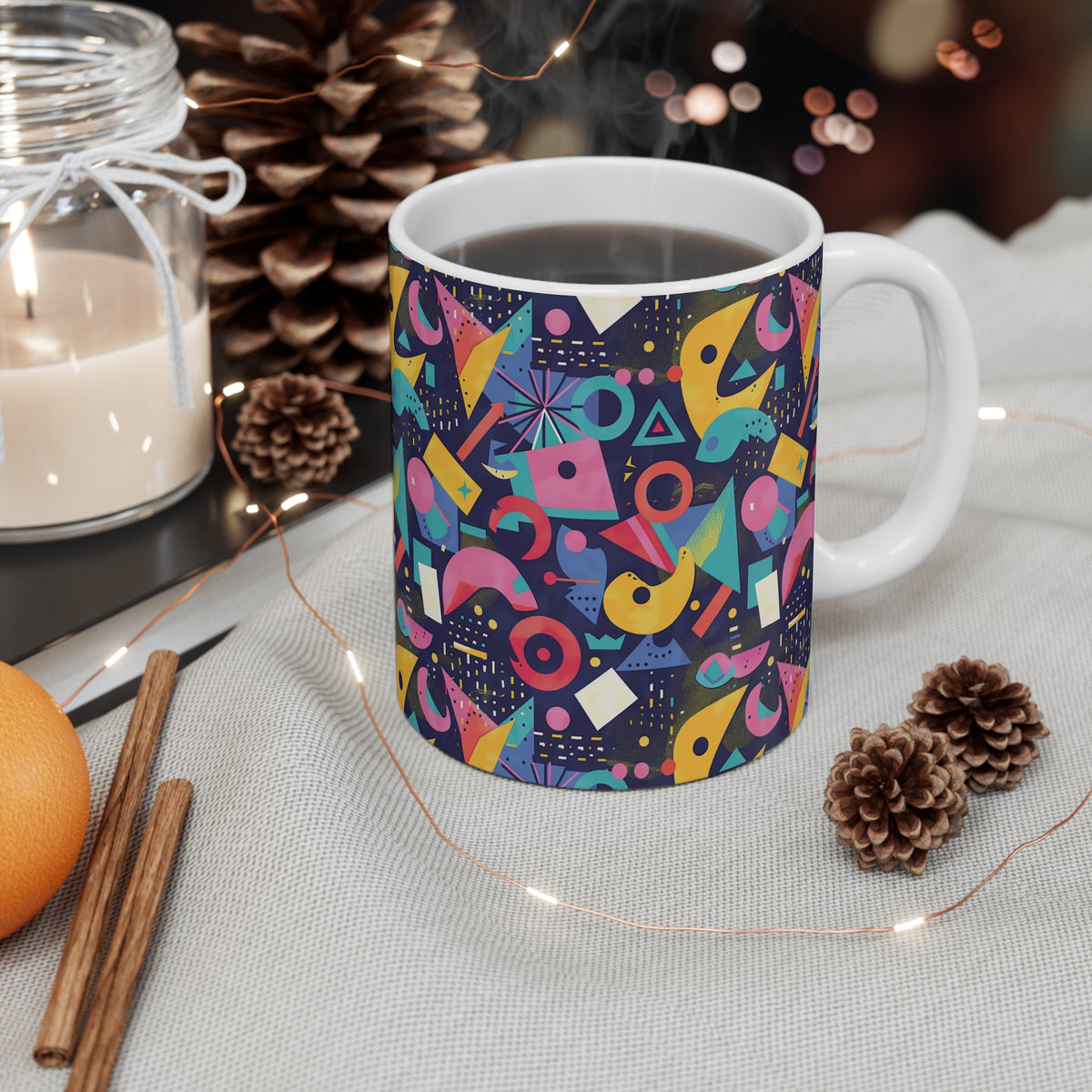 90s Retro Coffee Mug - Full Wrap Design 503